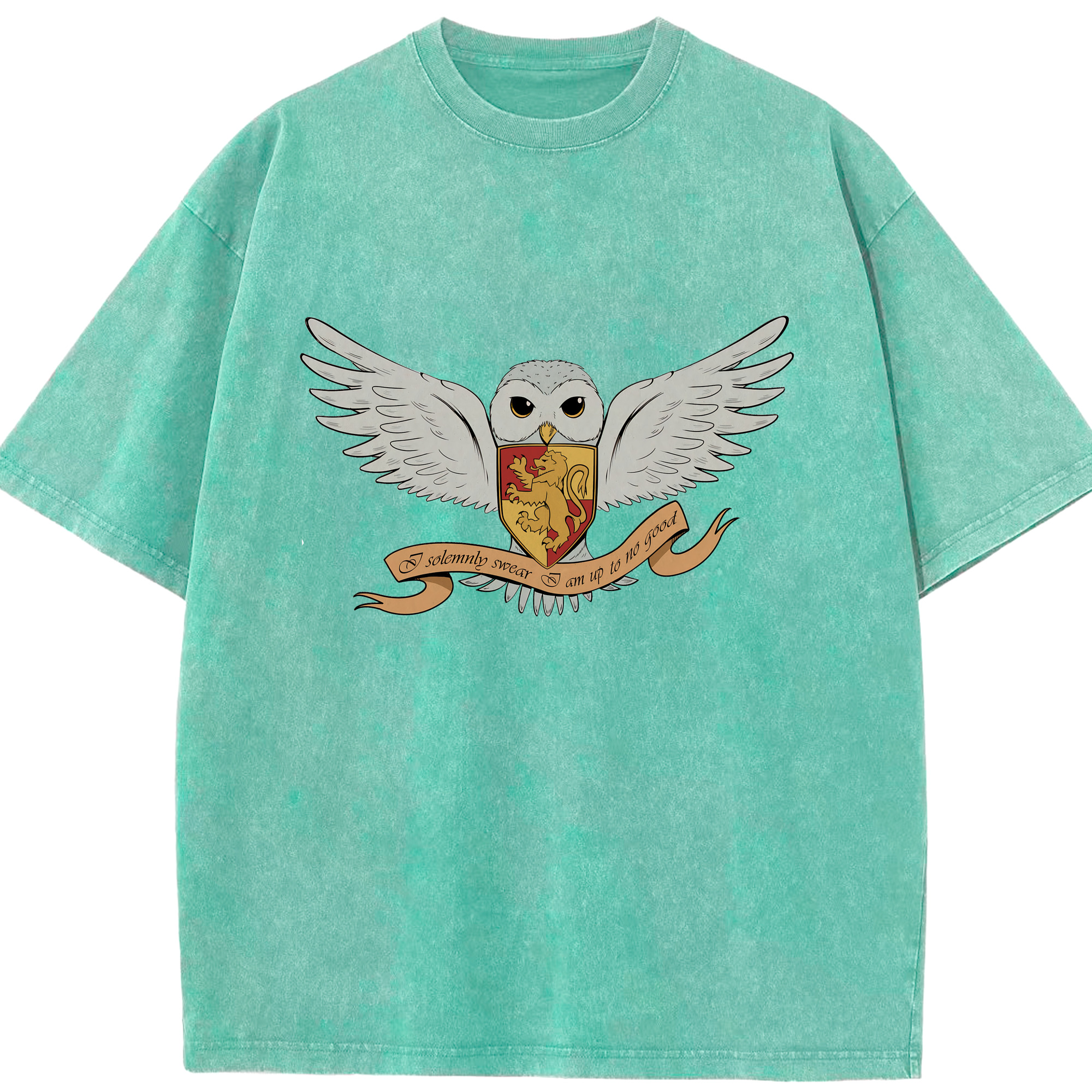 （画像用） Harry Potter ハリー・ポッターシリーズ 綿100% ヴィンテージ風 半袖Tシャツ（フロントプリント）